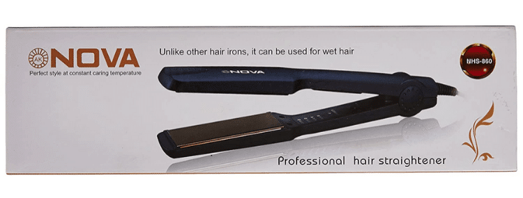 Nova NHS 860 temperature control professional hair straightener